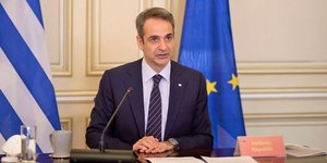 Ο Κ. Μητσοτάκης σε τηλεδιάσκεψη