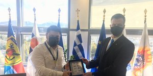 Συνάντηση του Νίκου Χαρδαλιά με τον Καναδό πρέσβη