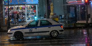 Περιπολικό στο κέντρο της Αθήνας
