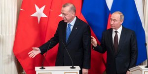 Ρετζέπ Ταγίπ Ερντογάν και Βλάντιμιρ Πούτιν