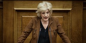 Η βουλευτής Σία Αναγνωστοπούλου/Φωτογραφία Eurokinissi
