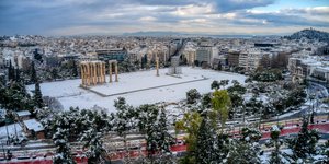 Χιονισμένη Αθήνα