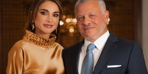 Η βασίλισσα Ράνια της Ιορδανίας με τον σύζυγό της, βασιλιά Αμπντουλάχ