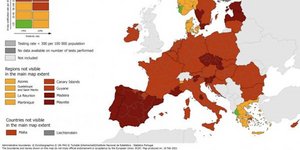 ECDC Ο χάρτης της πανδημίας