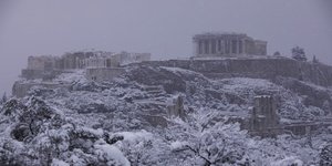 Χιονισμένη Αθήνα