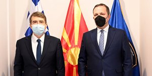 Μιχάλης Χρυσοχοΐδης με Όλιβερ Σπάσοφσκι