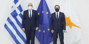 Ο Νίκος Δένδιας και ο Νίκος Χριστοδουλίδης