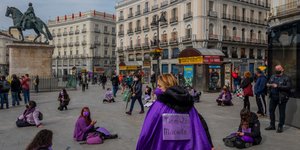 Μικρή διαδήλωση για την Ημέρα της Γυναίκας στην Μαδρίτη