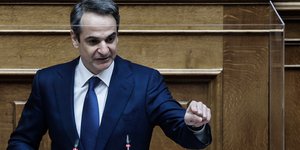 Ο Κυριάκος Μητσοτάκης στη Βουλή 