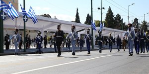 Στιγμιότυπο από την παρέλαση της 25ης Μαρτίου