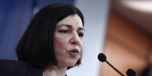 Η κυβερνητική εκπρόσωπος Αριστοτελία Πελώνη