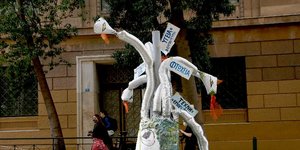 Πορεία καλλιτεχνών στο κέντρο της Αθήνας