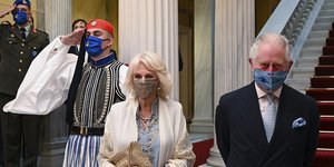 Πρίγκιπας Κάρολος και Καμίλα Πάρκερ στο Προεδρικό Μέγαρο