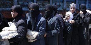 Συρία ουρά από γυναίκες
