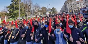 Πορεία φοιτητών ενάντια στον νέο νόμο και την πανεπιστημιακή αστυνομία /Φωτογραφία: GRTimes