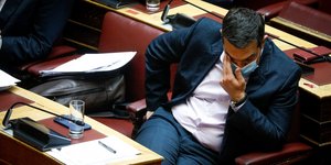 Ο Αλέξης Τσίπρας στη Βουλή