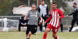 Φάση από τον αγώνα των Ακαδημιών ΠΑΟΚ-Ολυμπιακός