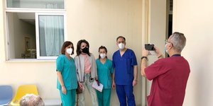 Γιάννα Αγγελοπούλου β' δόση εμβολίου