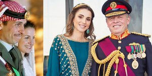 O πρίγκιπας Χάμζα με την σύζυγό του (αριστερά) και ο βασιλίας Αμπντάλα με την σύζυγό του Ράνια 