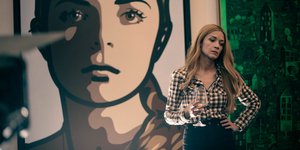 Ιωάννα Παππά με καρό πουκάμισο