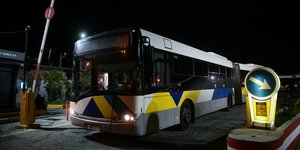 Ένα από τα 40 λεωφορεία leasing στο αμαξοστάσιο του ΟΣΥ