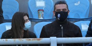 Λεωνίδας Κουτσόπουλος: Σε αγώνα του Πανιωνίου με τη σύντροφό του