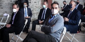 Ο Κυριάκος Μητσοτάκης και ο Κ. Καραμανλής στη Θεσσαλονίκη