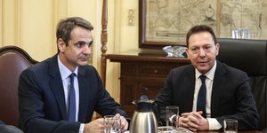 Συνάντηση Μητσοτάκη-Στουρνάρα την Μεγάλη Δευτέρα/Φωτογραφία Αρχείου