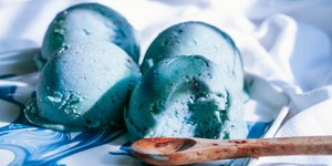 συνταγή για μπλε παγωτό