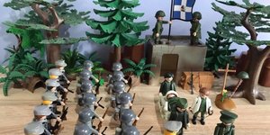 Μαχη του Ρούπελ με Playmobil,