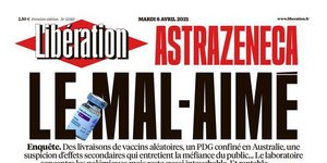 Το πρωτοσέλιδο της εφημερίδας Liberation