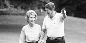 Ο Ρόναλντ Ρίγκαν με τη σύζυγό του, Νάνσι