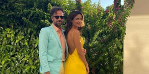 Κωστής Μαραβέγιας-Τόνια Σωτηροπούλου με κίτρινο φόρεμα