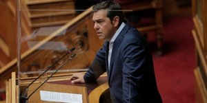 Ο Αλέξης Τσίπρας στη Βουλή