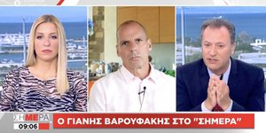 Συνέντευξη του Γιάνη Βαρουφάκη στον Σκάι, μέσω skype