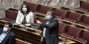 Ο Ανδρέας Ξανθός στη Βουλή