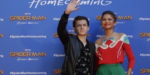 Οι πρωταγωνιστές της ταινίας Spider-Man: Home coming Ζεντάγια και ο Τομ Χόλαντ