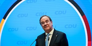 O πρόεδρος της CDU και υποψήφιος καγκελάριος της γερμανικής Δεξιάς, Άρμιν Λάσετ