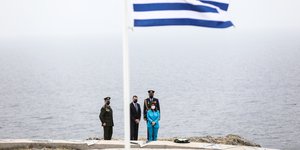 Επίσκεψη της Κατερίνας Σακελλαροπούλου στον Άγιο Ευστράτιο