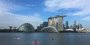 Άποψη της Marina Bay στη Σιγκαπούρη