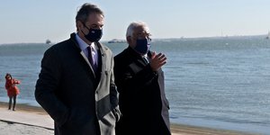 Ο Κυριάκος Μητσοτάκης με τον Πορτογάλο ομόλογό του Αντόνιο Κόστα