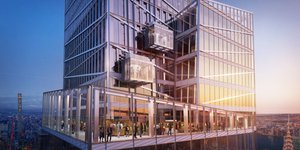 Τα γυάλινα ασανσέρ στον ουρανοξύστη One Vanderbilt της Νέας Υόρκης