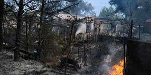 Φωτιά στον Σχίνο Κορινθίας