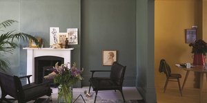 σπίτι με πράσινο τοίχο