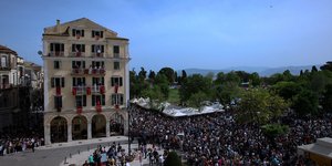 Συνωστισμός στην Κέρκυρα 