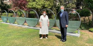 Λίνα Μενδώνη, Τζέφρι Πάιατ