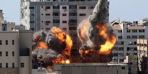 Το κτίριο που κατέρρευσε στη Γάζα