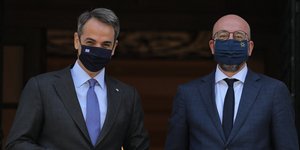 Κυριάκος Μητσοτάκης και Σαρλ Μισέλ