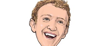 Σκίτσο του μαρκ ζουκερμπεργκ