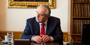 Ο καθηγητής Γιώργος Μπαμπινιώτης/Φωτογραφία BOVARY-Πάνος Μάλλιαρης
